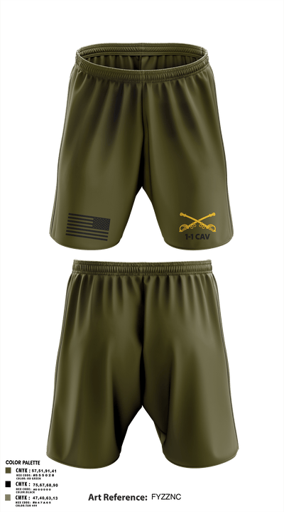 1-1 cav 82993951 Athletic Shorts With Pockets - 1