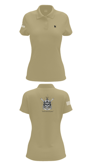 Womens Short Sleeve Performance Polo, C co 1-185 Th, Army, Teamtime, Team time, sublimation, custom sports apparel, team uniforms, spirit wear, spiritwear, sports uniforms, custom shirts, team store, custom team store, fundraiser sports, apparel fundraiser