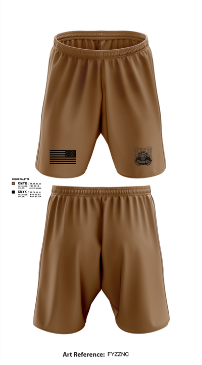 92nd Engineers 80974269 Athletic Shorts With Pockets - 100