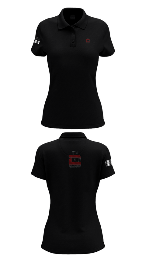 Womens Short Sleeve Performance Polo, CalledOut Security, , Teamtime, Team time, sublimation, custom sports apparel, team uniforms, spirit wear, spiritwear, sports uniforms, custom shirts, team store, custom team store, fundraiser sports, apparel fundraiser