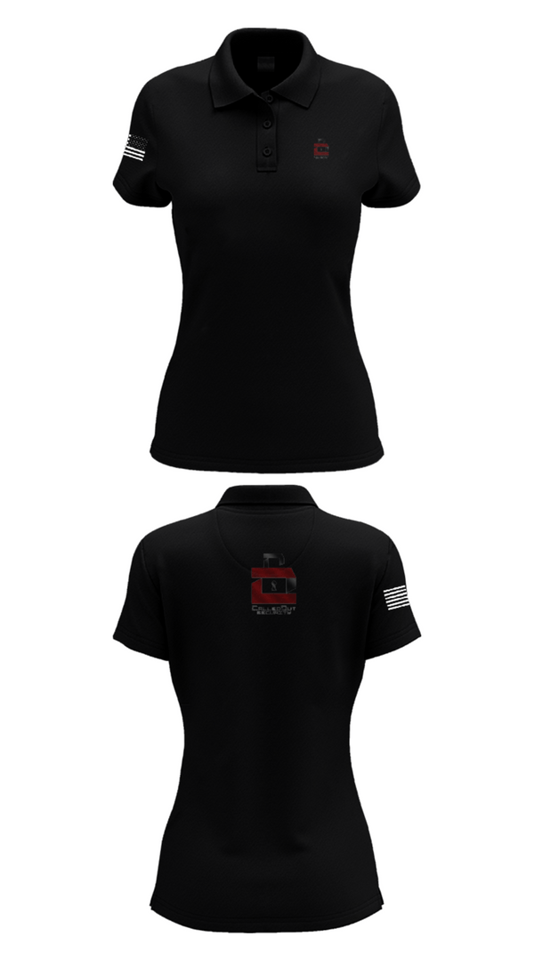 Womens Short Sleeve Performance Polo, CalledOut Security, , Teamtime, Team time, sublimation, custom sports apparel, team uniforms, spirit wear, spiritwear, sports uniforms, custom shirts, team store, custom team store, fundraiser sports, apparel fundraiser
