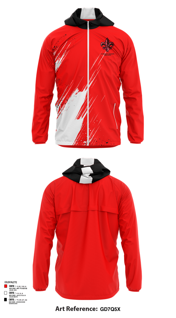 Windbreaker, Calhoun County High School Cross Country, Cross Country, Teamtime, Team time, sublimation, custom sports apparel, team uniforms, spirit wear, spiritwear, sports uniforms, custom shirts, team store, custom team store, fundraiser sports, apparel fundraiser