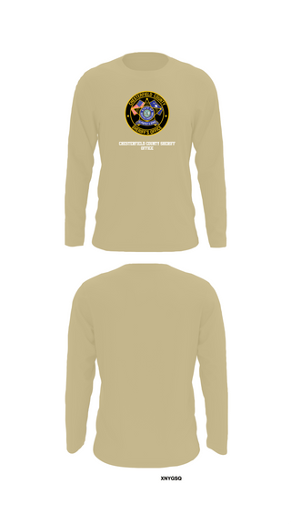 Long Sleeve Performance Shirt, Chesterfield County Sheriff Office, Police, Teamtime, Team time, sublimation, custom sports apparel, team uniforms, spirit wear, spiritwear, sports uniforms, custom shirts, team store, custom team store, fundraiser sports, apparel fundraiser