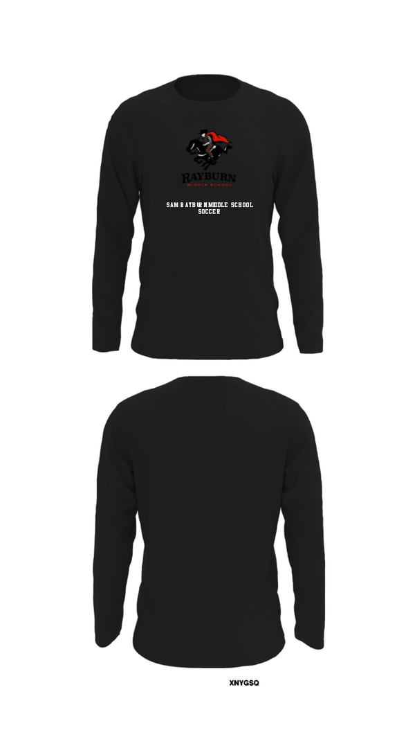 Long Sleeve Performance Shirt, Sam Rayburn Middle School Soccer, Men's Soccer, Teamtime, Team time, sublimation, custom sports apparel, team uniforms, spirit wear, spiritwear, sports uniforms, custom shirts, team store, custom team store, fundraiser sports, apparel fundraiser