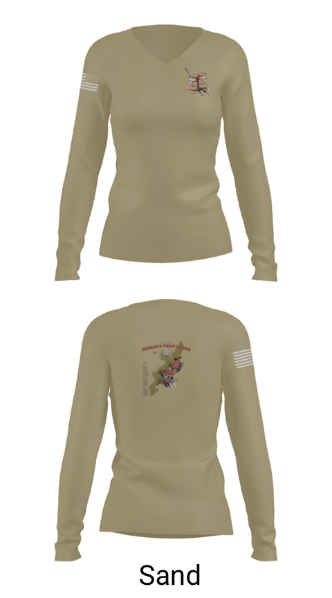 Womens Long Sleeve Vneck Shirt, 3rd G Co v2/8, Marines, Teamtime, Team time, sublimation, custom sports apparel, team uniforms, spirit wear, spiritwear, sports uniforms, custom shirts, team store, custom team store, fundraiser sports, apparel fundraiser