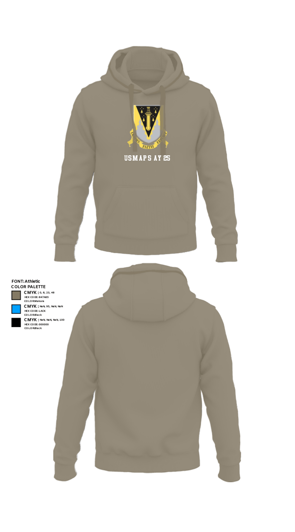 Hoodie, USMAPS AY 25, Army, Teamtime, Team time, sublimation, custom sports apparel, team uniforms, spirit wear, spiritwear, sports uniforms, custom shirts, team store, custom team store, fundraiser sports, apparel fundraiser