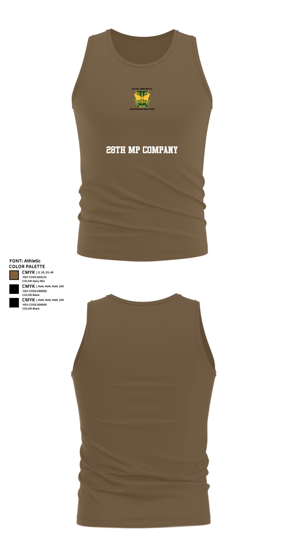 Tank Top, 28th MP Company, National Guard, Teamtime, Team time, sublimation, custom sports apparel, team uniforms, spirit wear, spiritwear, sports uniforms, custom shirts, team store, custom team store, fundraiser sports, apparel fundraiser