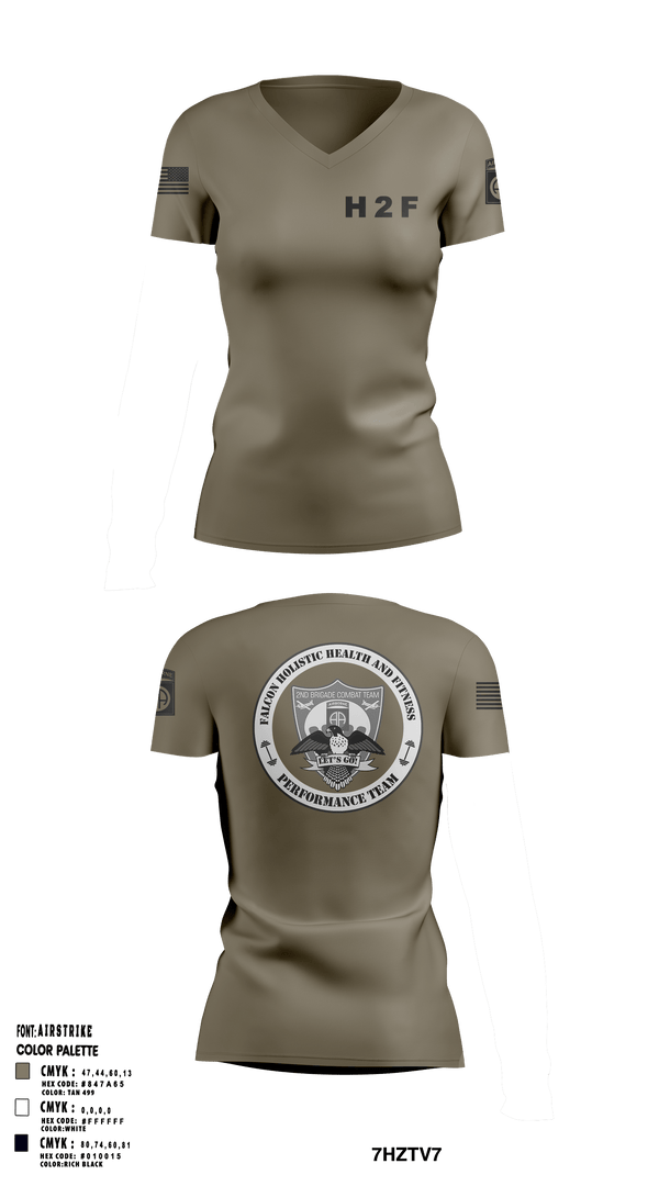 Womens Short Sleeve Vneck Shirt, 2BCT H2F, Army, Teamtime, Team time, sublimation, custom sports apparel, team uniforms, spirit wear, spiritwear, sports uniforms, custom shirts, team store, custom team store, fundraiser sports, apparel fundraiser