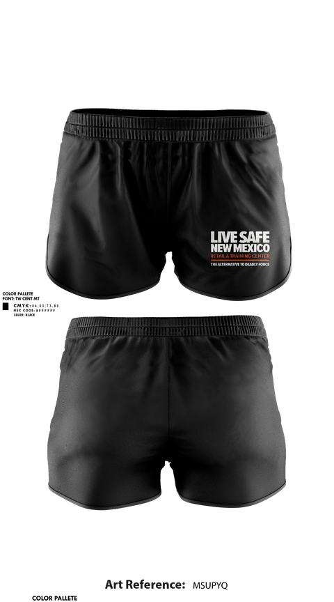 Womens Shorts, Live Safe New Mexico, , Teamtime, Team time, sublimation, custom sports apparel, team uniforms, spirit wear, spiritwear, sports uniforms, custom shirts, team store, custom team store, fundraiser sports, apparel fundraiser