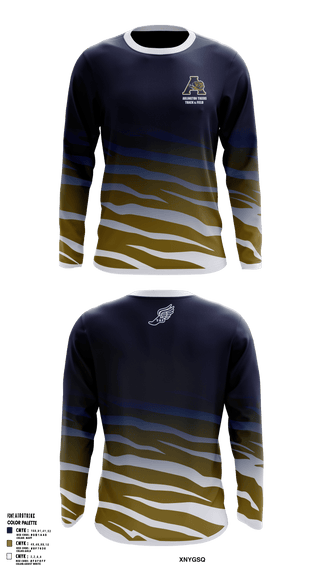 Long Sleeve Performance Shirt, Arlington Tigers, Track & Field, Teamtime, Team time, sublimation, custom sports apparel, team uniforms, spirit wear, spiritwear, sports uniforms, custom shirts, team store, custom team store, fundraiser sports, apparel fundraiser