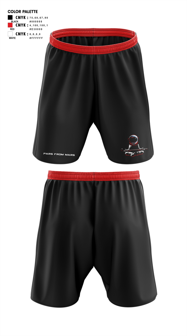 Athletic Shorts With Pockets, PARS FROM MARS, Golf, Teamtime, Team time, sublimation, custom sports apparel, team uniforms, spirit wear, spiritwear, sports uniforms, custom shirts, team store, custom team store, fundraiser sports, apparel fundraiser