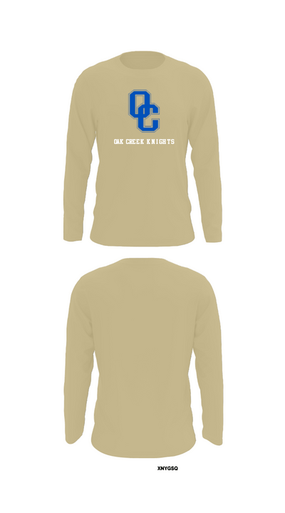 Oak Creek Knights 26467111 Long Sleeve Performance Shirt - 36