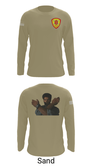 Long Sleeve Performance Shirt, 10th Marine Regiment, Marines, Teamtime, Team time, sublimation, custom sports apparel, team uniforms, spirit wear, spiritwear, sports uniforms, custom shirts, team store, custom team store, fundraiser sports, apparel fundraiser