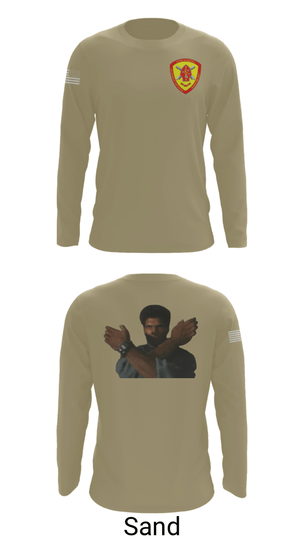 Long Sleeve Performance Shirt, 10th Marine Regiment, Marines, Teamtime, Team time, sublimation, custom sports apparel, team uniforms, spirit wear, spiritwear, sports uniforms, custom shirts, team store, custom team store, fundraiser sports, apparel fundraiser