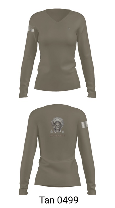 1/149th BCO INF REG 3rd PLT 77342466 Women's Long Sleeve V-neck Shirt - 77