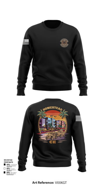 482D Civil Engineer Squadron 21891413 Crew Neck Sweatshirt - 124