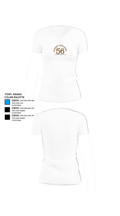 Eternal few le/ff mc 84606647 Women's Short Sleeve V-neck Shirt - 18