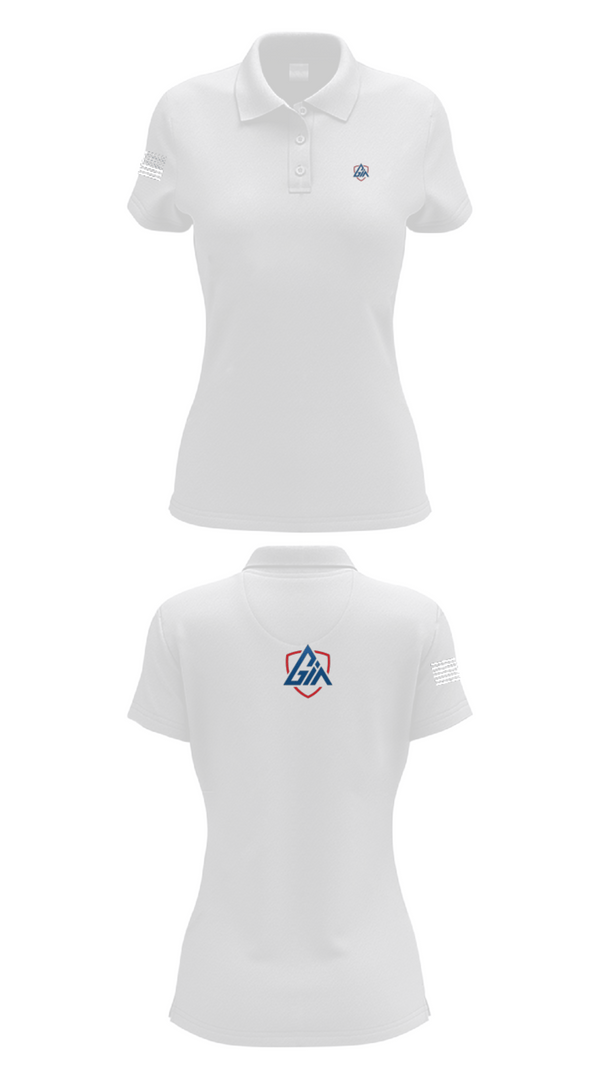 Womens Short Sleeve Performance Polo, Gia Insurance, , Teamtime, Team time, sublimation, custom sports apparel, team uniforms, spirit wear, spiritwear, sports uniforms, custom shirts, team store, custom team store, fundraiser sports, apparel fundraiser