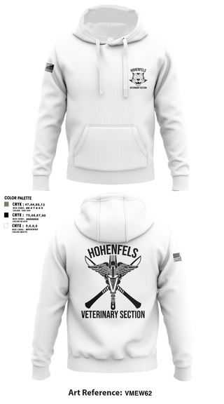 Hoodie, Hohenfels VTFHohenfels Veterinary Section, Army, Teamtime, Team time, sublimation, custom sports apparel, team uniforms, spirit wear, spiritwear, sports uniforms, custom shirts, team store, custom team store, fundraiser sports, apparel fundraiser