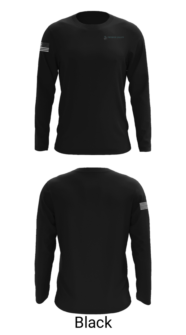 Long Sleeve Performance Shirt, Pioneer Valley High School Track and Field, Track & Field, Teamtime, Team time, sublimation, custom sports apparel, team uniforms, spirit wear, spiritwear, sports uniforms, custom shirts, team store, custom team store, fundraiser sports, apparel fundraiser