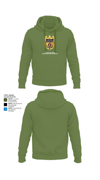 Hoodie, U.S. Marine Corps Criminal Investigations Division Child Abuse UnitMARDET Fort Leonard Wood (FLW) DoD Interservice Non-Lethal Individual Weapons Instructor's Course Fort Leonard Wood Basic Military Police School House, , Teamtime, Team time, sublimation, custom sports apparel, team uniforms, spirit wear, spiritwear, sports uniforms, custom shirts, team store, custom team store, fundraiser sports, apparel fundraiser