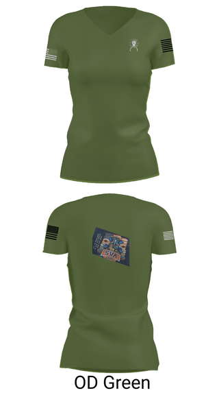 Womens Short Sleeve Vneck Shirt, TITAN BN, Army, Teamtime, Team time, sublimation, custom sports apparel, team uniforms, spirit wear, spiritwear, sports uniforms, custom shirts, team store, custom team store, fundraiser sports, apparel fundraiser