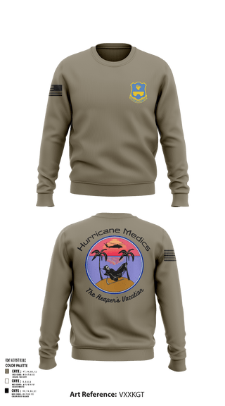 Crew Neck Sweatshirt, 120th HHC, Army, Teamtime, Team time, sublimation, custom sports apparel, team uniforms, spirit wear, spiritwear, sports uniforms, custom shirts, team store, custom team store, fundraiser sports, apparel fundraiser