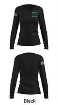 Brick Township High School Bowling 91712192 Women's Long Sleeve V-neck Shirt - 35