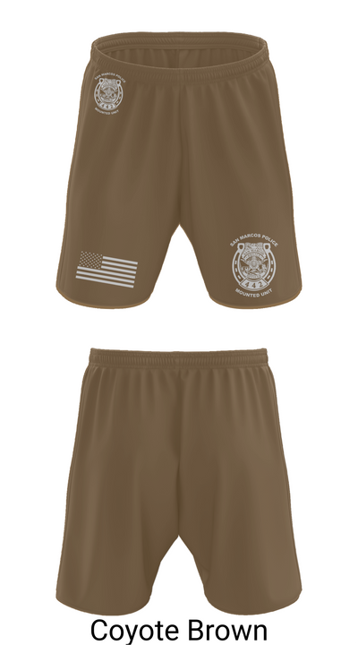 San Marcos Police Mounted Unit 48191371 Athletic Shorts With Pockets - 9