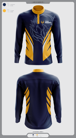 Quarter Zip Jacket, TYWLS Phoenix, Spirit Store, Teamtime, Team time, sublimation, custom sports apparel, team uniforms, spirit wear, spiritwear, sports uniforms, custom shirts, team store, custom team store, fundraiser sports, apparel fundraiser