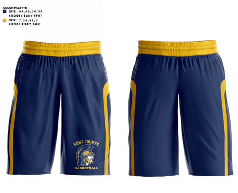 Mens Basketball Shorts, Kent County High School Basketball, Men's Basketball, Teamtime, Team time, sublimation, custom sports apparel, team uniforms, spirit wear, spiritwear, sports uniforms, custom shirts, team store, custom team store, fundraiser sports, apparel fundraiser