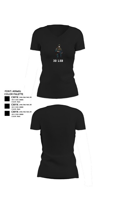 3d lsb 39792160 Women's Short Sleeve V-neck Shirt - 24