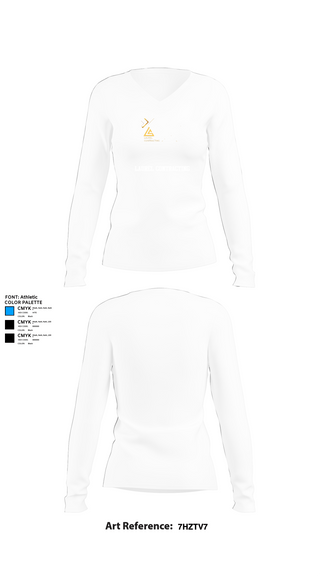 Womens Long Sleeve Vneck Shirt 1, Laurel Contracting, , Teamtime, Team time, sublimation, custom sports apparel, team uniforms, spirit wear, spiritwear, sports uniforms, custom shirts, team store, custom team store, fundraiser sports, apparel fundraiser