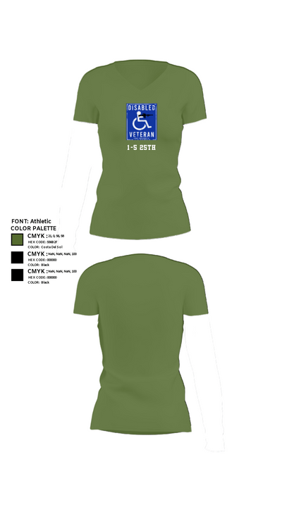 1-5 25th 6477300 Women's Short Sleeve V-neck Shirt - 44
