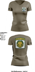 Borah High School JROTC 12046819 Women's Short Sleeve V-neck Shirt - 1