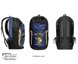 Gear Bag, Kent County High School Basketball, Men's Basketball, Teamtime, Team time, sublimation, custom sports apparel, team uniforms, spirit wear, spiritwear, sports uniforms, custom shirts, team store, custom team store, fundraiser sports, apparel fundraiser