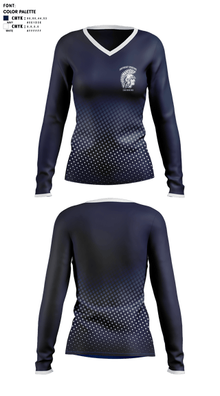 Womens Long Sleeve Vneck Shirt, Southeast High School Swimming, Swimming, Teamtime, Team time, sublimation, custom sports apparel, team uniforms, spirit wear, spiritwear, sports uniforms, custom shirts, team store, custom team store, fundraiser sports, apparel fundraiser