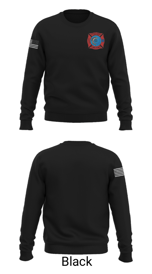 Crew Neck Sweatshirt, Station 3Cascade Locks Fire & EMS, Fire Department, Teamtime, Team time, sublimation, custom sports apparel, team uniforms, spirit wear, spiritwear, sports uniforms, custom shirts, team store, custom team store, fundraiser sports, apparel fundraiser