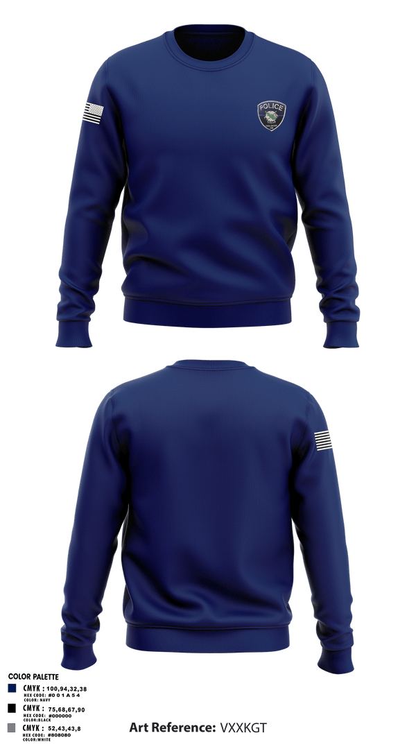 Crew Neck Sweatshirt, Colbert PDColbert PD, , Teamtime, Team time, sublimation, custom sports apparel, team uniforms, spirit wear, spiritwear, sports uniforms, custom shirts, team store, custom team store, fundraiser sports, apparel fundraiser