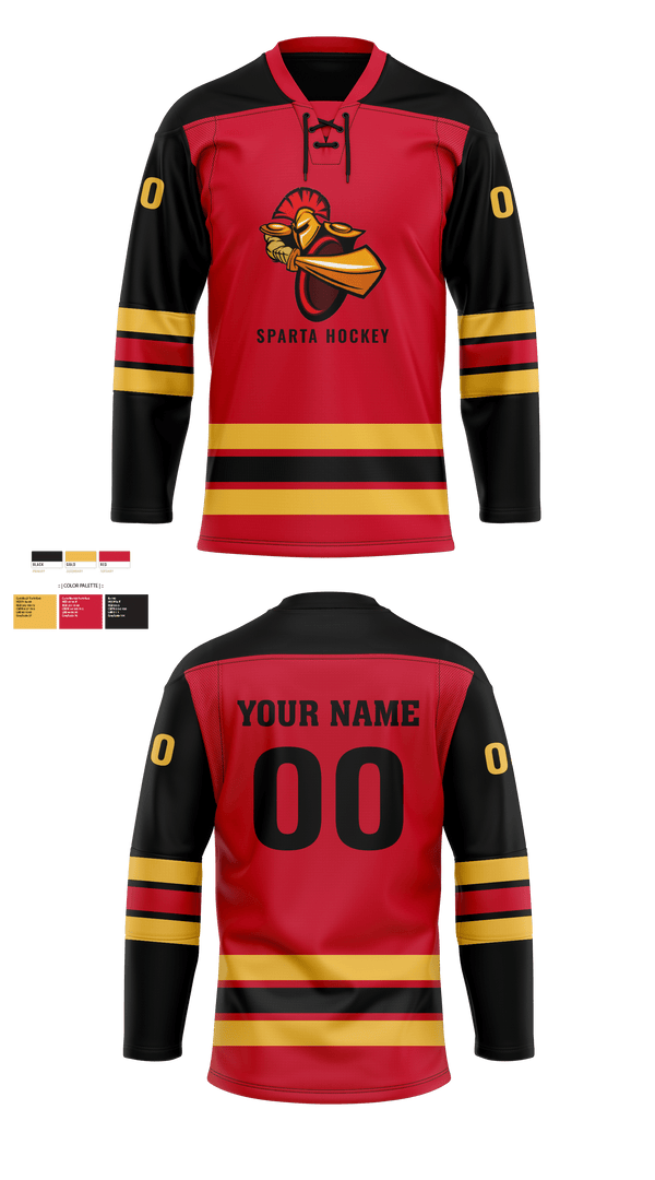 Hockey Jersey, Sparta Youth Hockey, Spirit Store, Teamtime, Team time, sublimation, custom sports apparel, team uniforms, spirit wear, spiritwear, sports uniforms, custom shirts, team store, custom team store, fundraiser sports, apparel fundraiser