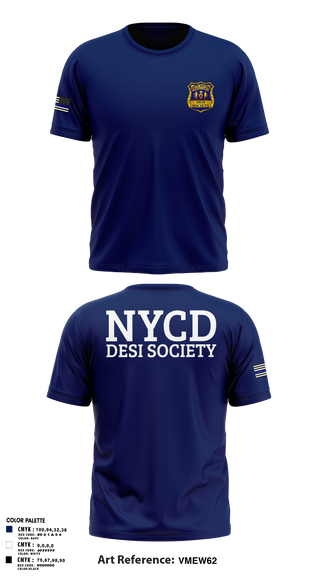 Short Sleeve Performance Shirt, NYCD DESI SOCIETY, Police, Teamtime, Team time, sublimation, custom sports apparel, team uniforms, spirit wear, spiritwear, sports uniforms, custom shirts, team store, custom team store, fundraiser sports, apparel fundraiser