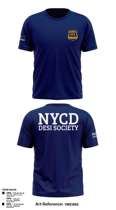 NYCD DESI SOCIETY 34062246 Short Sleeve Performance Shirt - 116