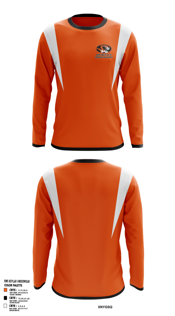 Long Sleeve Performance Shirt, Republic R-III High School Cross Country, Cross Country, Teamtime, Team time, sublimation, custom sports apparel, team uniforms, spirit wear, spiritwear, sports uniforms, custom shirts, team store, custom team store, fundraiser sports, apparel fundraiser