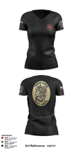 Marine Wing Support Squadron 473 1974878 Women's Short Sleeve V-neck Shirt - 3
