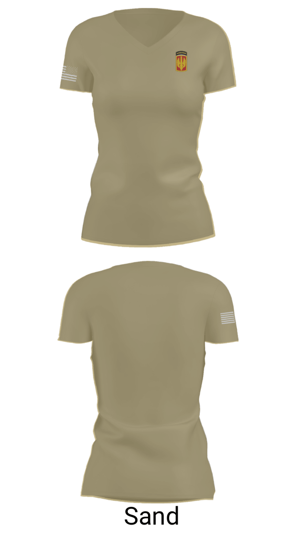 Women's Short Sleeve Vneck Shirt, 1/39th Field Artillery, Army, Teamtime, Team time, sublimation, custom sports apparel, team uniforms, spirit wear, spiritwear, sports uniforms, custom shirts, team store, custom team store, fundraiser sports, apparel fundraiser