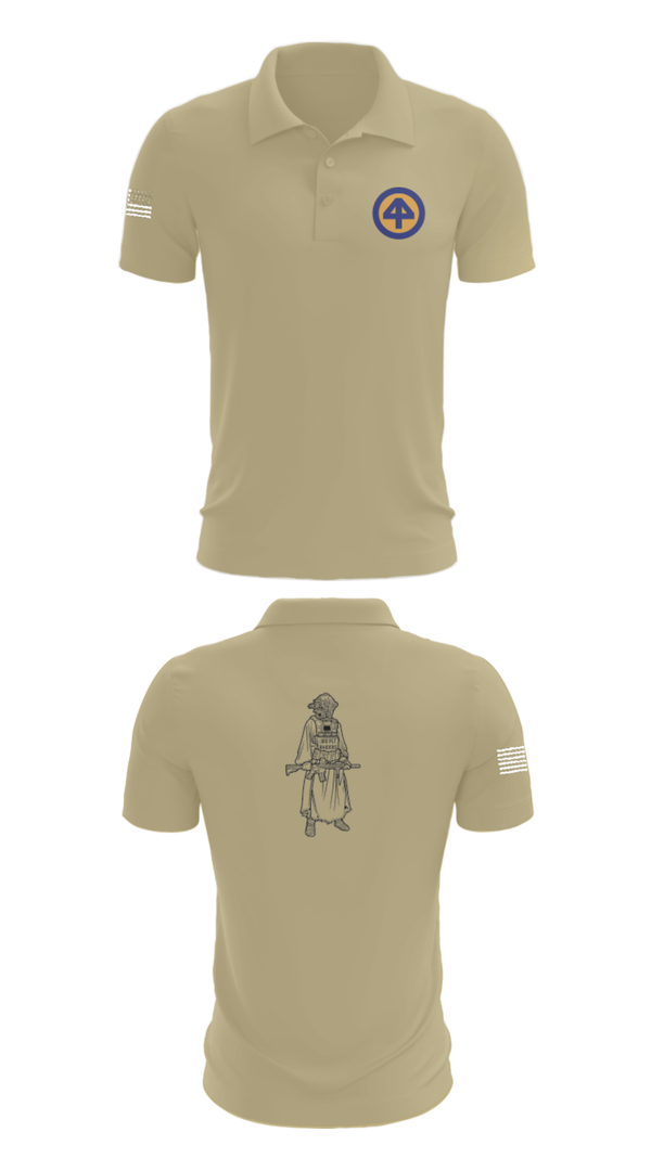 Short Sleeve Performance Polo, A Co 1/1-114th, Army, Teamtime, Team time, sublimation, custom sports apparel, team uniforms, spirit wear, spiritwear, sports uniforms, custom shirts, team store, custom team store, fundraiser sports, apparel fundraiser