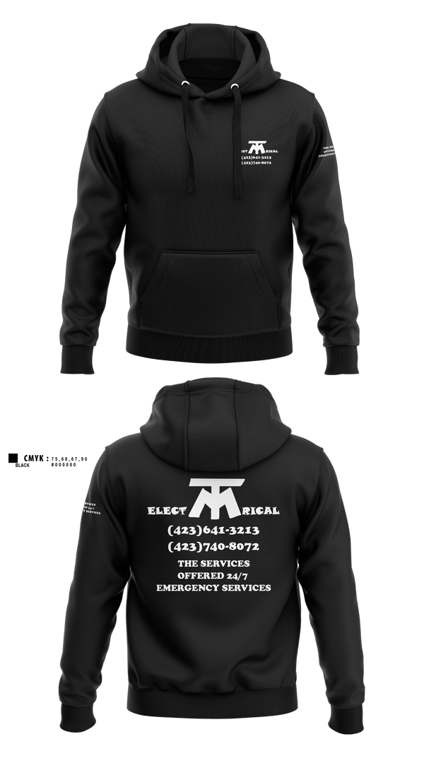 Hoodie, MT ELECTRICAL SERVICES, , Teamtime, Team time, sublimation, custom sports apparel, team uniforms, spirit wear, spiritwear, sports uniforms, custom shirts, team store, custom team store, fundraiser sports, apparel fundraiser