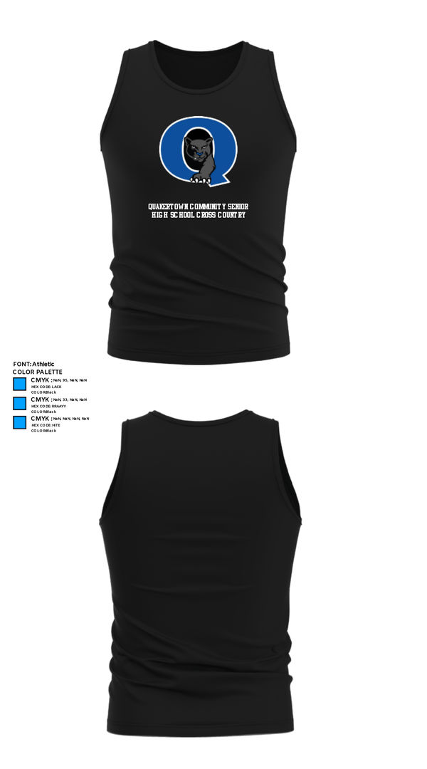 Tank Top, Quakertown Community Senior High School Cross Country, Cross Country, Teamtime, Team time, sublimation, custom sports apparel, team uniforms, spirit wear, spiritwear, sports uniforms, custom shirts, team store, custom team store, fundraiser sports, apparel fundraiser