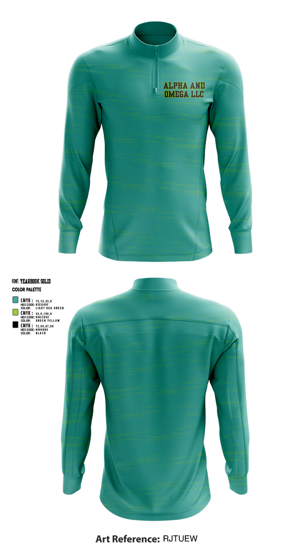 Quarter Zip Jacket, Alpha and Omega LLC, , Teamtime, Team time, sublimation, custom sports apparel, team uniforms, spirit wear, spiritwear, sports uniforms, custom shirts, team store, custom team store, fundraiser sports, apparel fundraiser