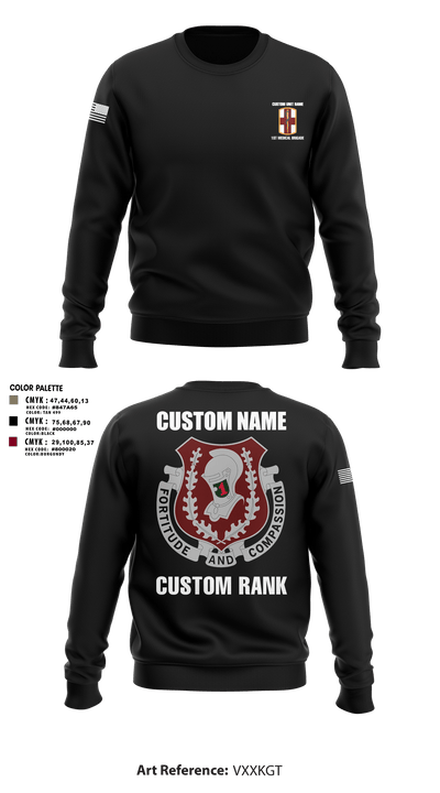 1st Medical Brigade 47127889 Crew Neck Sweatshirt - 21